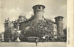 1831 " TORINO-PALAZZO MADAMA CON TRAM D'EPOCA " CARTOLINA ORIGINALE  NON SPED. - Palazzo Madama