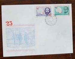 POLOGNE Theme Polaire. Arctowski, Amundsen Arctic Explorers, Sur Lettre 1986 - Expéditions Arctiques