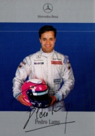 LES 24 HEURES DU MANS , PEDRO LAMY , Autographe Pilote Sur MERCEDES BENZ En 1999 SPORTS PROTOTYPES - Le Mans