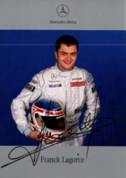 LES 24 HEURES DU MANS , FRANCK LAGORCE  , Autographe  Pilote Sur MERCEDES BENZ En 1999  SPORTS PROTOTYPES - Le Mans