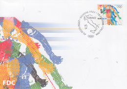 Enveloppe   FDC   1er  Jour    ESTONIE   Jeux   Olympiques  D'  Hiver  TURIN   2006 - Inverno2006: Torino