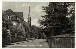 MÜLLHEIM I. Baden, Friedrichstrasse Mit Evang. Kirche (1939) AK - Muellheim