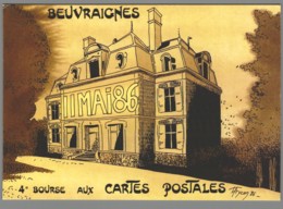 CPM 80 - Beuvraignes - 4ème Bourse Aux Cartes Postales - 1986 - Illustration De Julien Grycan - Beuvraignes