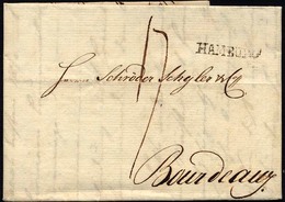 HAMBURG VORPHILA 1801, HAMBURG, L1 Auf Brief Nach Bordeaux, Pracht - Prephilately