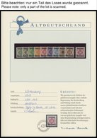 WÜRTTEMBERG **, 1875-1919, Verschiedene Postfrische Ausgaben Im Borek Spezialalbum, Prachterhaltung - Other & Unclassified