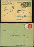 BAHNPOST Emden-Warburg (Zug 629,632 Und 637), 1921-1937, 3 Belege Feinst - Macchine Per Obliterare (EMA)