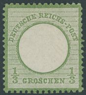 Dt. Reich 2a *, 1872, 1/3 Gr. Gelblichgrün, Falzrest, Farbfrisch, Kabinett, Gepr. Leonhard Und Fotobefund Sommer, Mi. (6 - Sonstige & Ohne Zuordnung