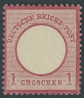 Dt. Reich 19 **, 1872, 1 Gr. Rotkarmin, Postfrisch, Kabinett, Mi. (300.-) - Altri & Non Classificati