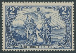 Dt. Reich 64I *, 1900, 2 M. Reichspost, Type I, Falzrest, Pracht, Mi. 140.- - Usados