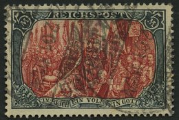 Dt. Reich 66II O, 1900, 5 M. Reichspost, Type II, Pracht, Fotoattest Jäschke-L., Mi. 500.- - Usati