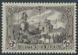 Dt. Reich 96AIb **, 1912, 3 M. Schwarzbraunviolett Friedensdruck, Postfrisch, Pracht, Gepr. Jäschke, Mi. 250.- - Gebraucht