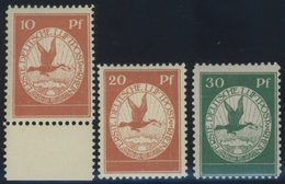 Dt. Reich I-III **, 1912, Flugpost Am Rhein Und Main, Prachtsatz, Mi. 230.- - Usados