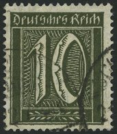 Dt. Reich 159b O, 1921, 10 Pf. Schwarzoliv, Pracht, Gepr. Infla, Mi. 350.- - Otros & Sin Clasificación