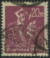 Dt. Reich 241Y O, 1923, 20 M. Braunlila, Liegendes Wz., Feinst, Gepr. Infla, Mi. 80.- - Sonstige & Ohne Zuordnung