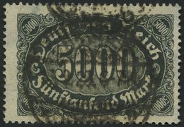 Dt. Reich 256d O, 1923, 5000 M. Schwarzgrün, Pracht, Gepr. Dr. Oechsner, Mi. 200.- - Altri & Non Classificati