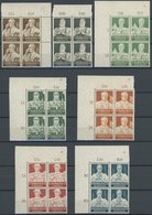 Dt. Reich 556-64 VB **, 1934, Stände In Oberen Eckrandviererblocks (4 Pf. Nur Oberrand), Prachtsatz - Otros & Sin Clasificación