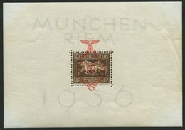 Dt. Reich Bl. 10 *, 1937, Block München-Riem, Einzelmarke Postfrisch, Pracht - Other & Unclassified
