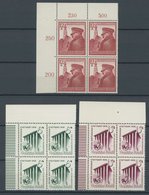 Dt. Reich 691-93 VB **, 1939, 50. Geburtstag Und Reichsgartenschau In Oberen Linken Eckrandviererblocks, Postfrisch, Pra - Other & Unclassified