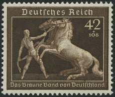 Dt. Reich 699 **, 1939, 42 Pf. Braunes Band, Pracht, Mi. 80.- - Other & Unclassified