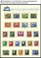 SAMMLUNGEN O, 1932-45, Gestempelte Saubere Sammlung Im Borek Spezialalbum, Bis Auf Mi.Nr. 496-98 Und Bl. 2,3 Und 5 Wohl  - Other & Unclassified