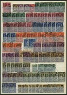 LOTS O, 1922/3, Gestempelte Dublettenpartie Inflation Von 154 Meist Kleineren Und Mittleren Werten, Meist Feinst/Pracht, - Altri & Non Classificati