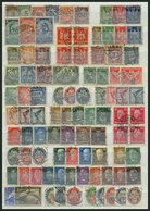 LOTS O, 1924-32, Gestempelte Partie Verschiedener Werte, Incl. Dienstmarken, Feinst/Pracht, Mi. 1090.- - Sonstige & Ohne Zuordnung