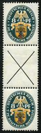 ZUSAMMENDRUCKE S 55 *, 1928, Nothilfe 8 + X + 8, Falzreste, Pracht, Mi. 1300.- - Se-Tenant