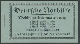 ZUSAMMENDRUCKE MH 28.2 **, 1929, Markenheftchen Nothilfe, Nicht Durchgezähnt, Pracht, Mi. 1100.- - Se-Tenant