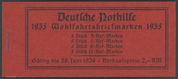 ZUSAMMENDRUCKE MH 41.2.6 **, 1935, Markenheftchen Trachten, Passerkreuz/-strich Unten, Pracht, Mi. 300.- - Zusammendrucke