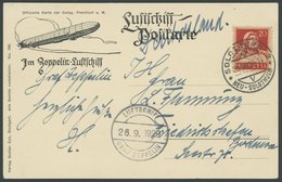 ZEPPELINPOST 35a BRIEF, 1929, 1. Schweizfahrt, Abwurf Solothurn, Prachtkarte - Zeppelin