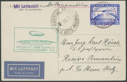 ZEPPELINPOST 124Bb BRIEF, 1931, 1. Südamerikafahrt, Bis Pernambuco, Bordpost, Prachtkarte - Zeppeline