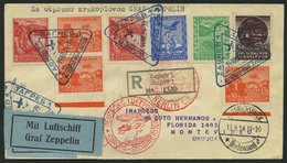 ZULEITUNGSPOST 268 BRIEF, Jugoslawien: 1934, 6. Südamerikafahrt, Einschreibbrief, Pracht - Airmail & Zeppelin