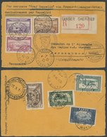 ZULEITUNGSPOST 202Aa BRIEF, Marokko Französisches Protektorat: 1933, 1. Südamerikafahrt, Einschreiben, Prachtkarte - Luft- Und Zeppelinpost