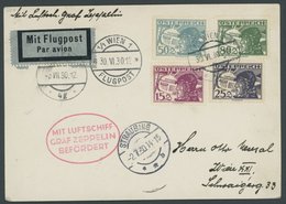 ZULEITUNGSPOST 70 BRIEF, Österreich: 1930, Alpenfahrt, Prachtkarte - Luft- Und Zeppelinpost