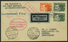 ZULEITUNGSPOST 80 BRIEF, Österreich: 1930, Ostpreußenfahrt, Bis Berlin-Staaken, Prachtkarte - Luft- Und Zeppelinpost