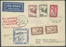 ZULEITUNGSPOST 74 BRIEF, Ungarn: Nordlandfahrt, Karte Feinst - Luft- Und Zeppelinpost