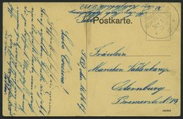 MSP VON 1914 - 1918 155 (II. Torpedoboots-Halbflottille), 17.11.1917, Feldpost-Ansichtskarte Von Bord Des Torpedobootes  - Deutsche Post In Der Türkei