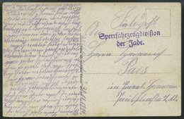 MSP VON 1914 - 1918 (Sperrfahrzeugdivision Der Jade), 30.11.1914, Violetter L2, Feldpost- Ansichtskarte Von Bord Eines F - Turkey (offices)