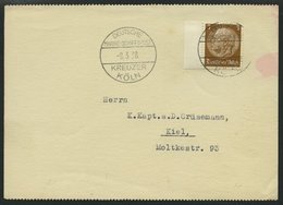 MSP VON 1920 - 1940 DR 513 BRIEF, Kreuzer Köln, 8.3.38, Auf Postkarte (rückseitig Unbeschriftet) An Kapt. A.D. Crüsemann - Schiffahrt