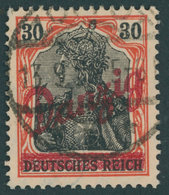FREIE STADT DANZIG 37 O, 1920, 30 Pf. Kleiner Innendienst, Pracht, Gepr. Kniep Und Infla, Mi. 250.- - Other & Unclassified