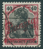 FREIE STADT DANZIG 38a O, 1920, 40 Pf. Karminrot/schwarz Kleiner Innendienst, Pracht, Gepr. Kniep Und Infla, Mi. 250.- - Other & Unclassified