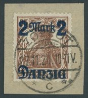 FREIE STADT DANZIG 43III BrfStk, 1920, 2 M. Auf 35 Pf., Ohne Netzunterdruck, Zeitgerechte Entwertung ZOPPOT C, Prachtbri - Sonstige & Ohne Zuordnung