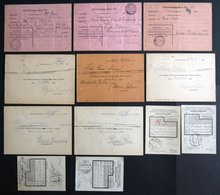 BÖHMEN UND MÄHREN Theresienstadt: 1943/4, Interessante Partie Von 12 Postbelegen Nach Und Von Dort, Feinst - Other & Unclassified