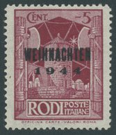 FELDPOSTMARKEN 12I **, 1944, Weihnachten, Type I, Pracht, Gepr. Krischke, Mi. 300.- - Occupazione 1938 – 45