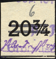 GROSSRÄSCHEN-VORLÄUFER V 22IU O, 1945, 6 Pf. Wertziffer Schwarz Statt Rot, Ungezähnt, Pracht, Gepr. Dr. Arenz, Mi. 400.- - Private & Local Mails