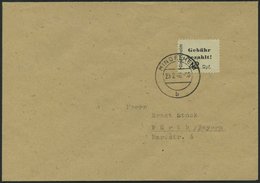 MINDELHEIM UND KIRCH 2BxII BRIEF, 1946, 42 Pf. Schwarz, Type B, Graues Papier, Mit Abart Rpf. Waagerecht Gebrochen Auf P - Private & Local Mails