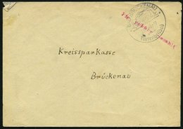 ALL. BES. GEBÜHR BEZAHLT BAD BRÜCKENAU, 23.2.46, Roter L1 Pfg Gebühr Bezahlt, Brief Feinst - Other & Unclassified