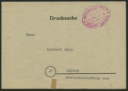 ALL. BES. GEBÜHR BEZAHLT KAISERSLAUTERN 3 Gebühr Bezahlt, 26.9.47, Roter Ellipsenstempel, Drucksache, Pracht - Other & Unclassified