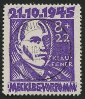 MECKLENBURG-VORPOMMERN 21 O, 1945, 8 Pf. Faschismus, Pracht, Gepr. Kramp, Mi. 80.- - Other & Unclassified