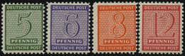 WEST-SACHSEN 120-23X **, 1945, Versuchszähnung, Prachtsatz, Gepr. Ströh, Mi. 80.- - Altri & Non Classificati